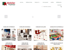 Tablet Screenshot of mobilierpolydesign.com